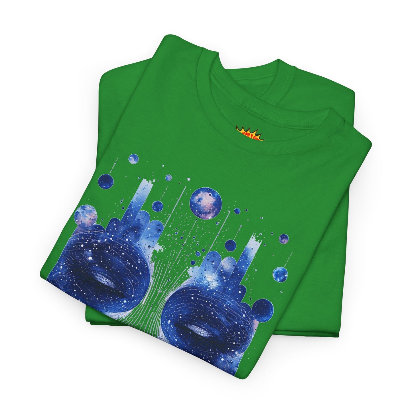 Cosmic Face Galaxy Graphic Space Art Tee Shirt *Multiple Colors*