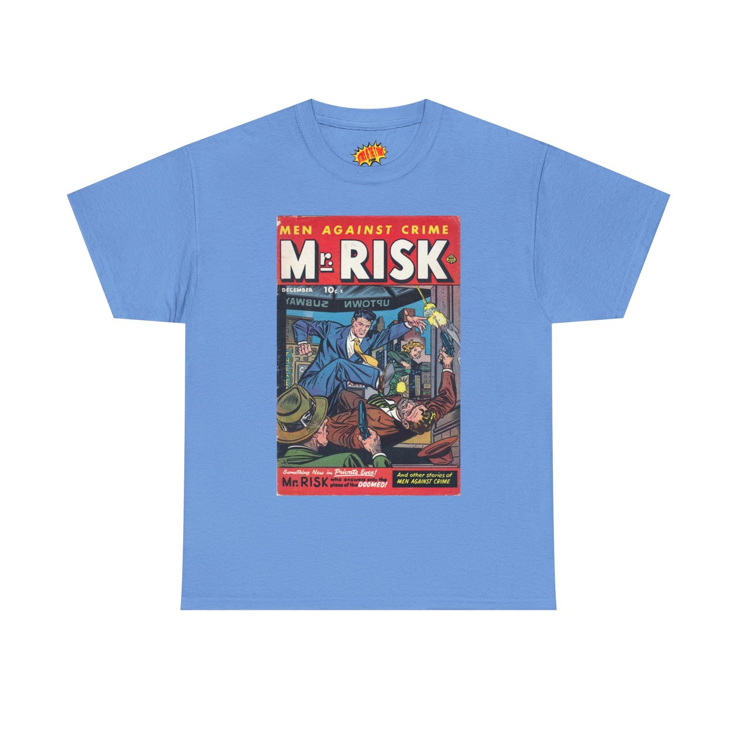 Mr. Risk December Comic Tee Shirt *Multiple Colors*