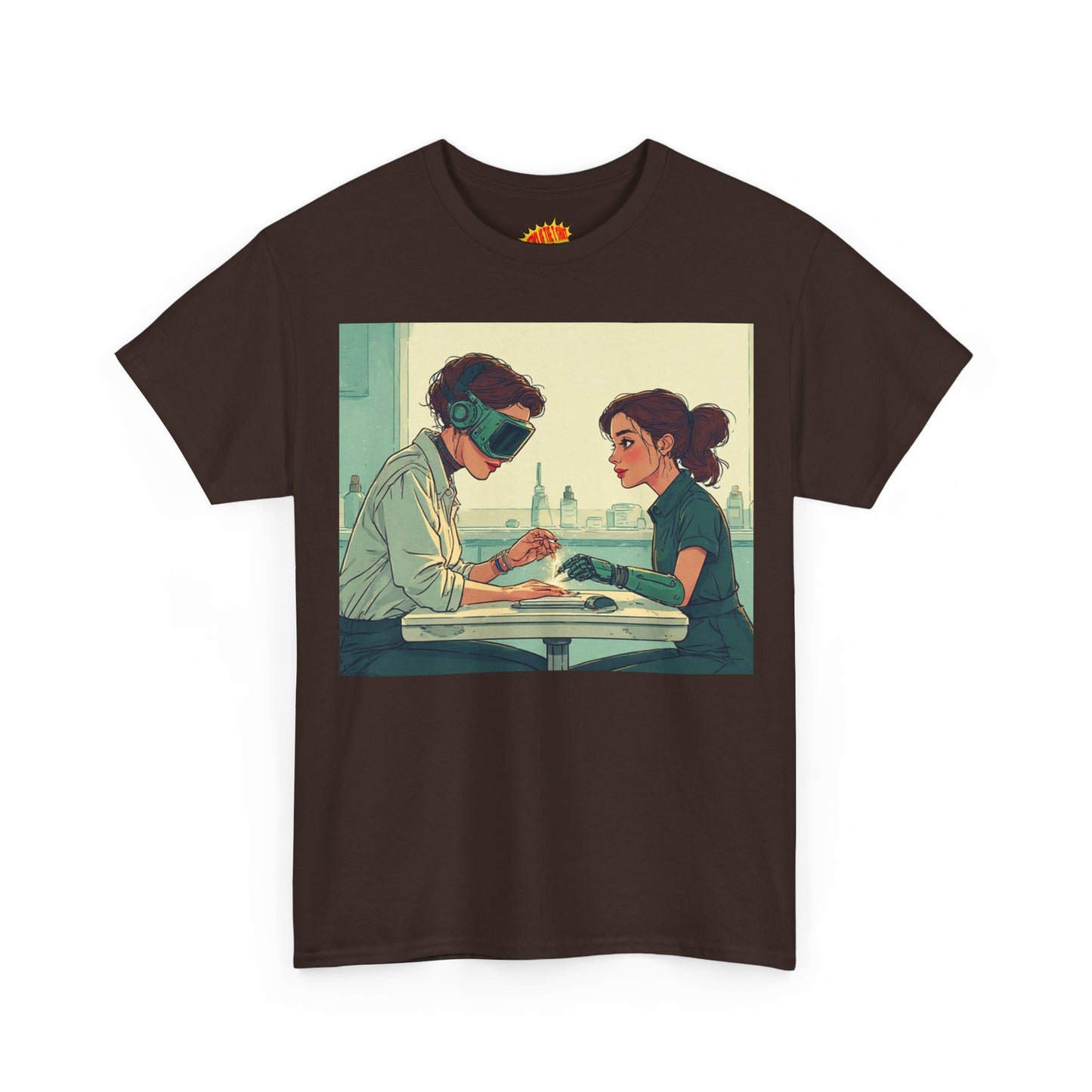 Pastel Robot Hands Manicure Scene T-Shirt *Multiple Colors*