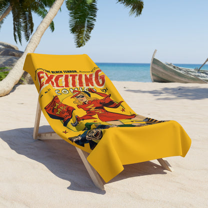 Miss Masque Beach Towel Yellow