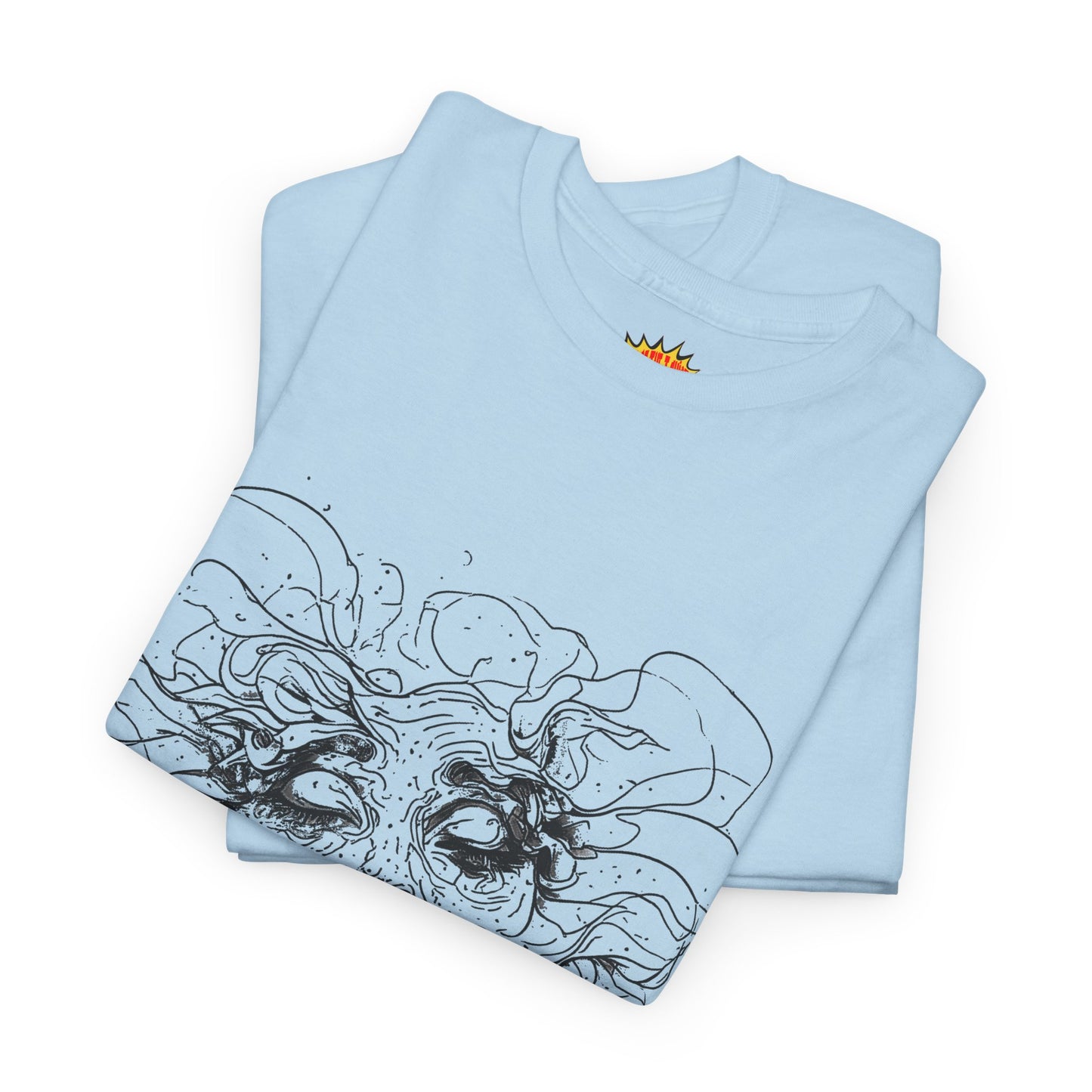 Abstract Face Line Drawing Graphic Art Tee Shirt *Multiple Colors*