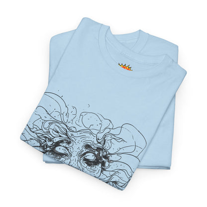 Abstract Face Line Drawing Graphic Art Tee Shirt