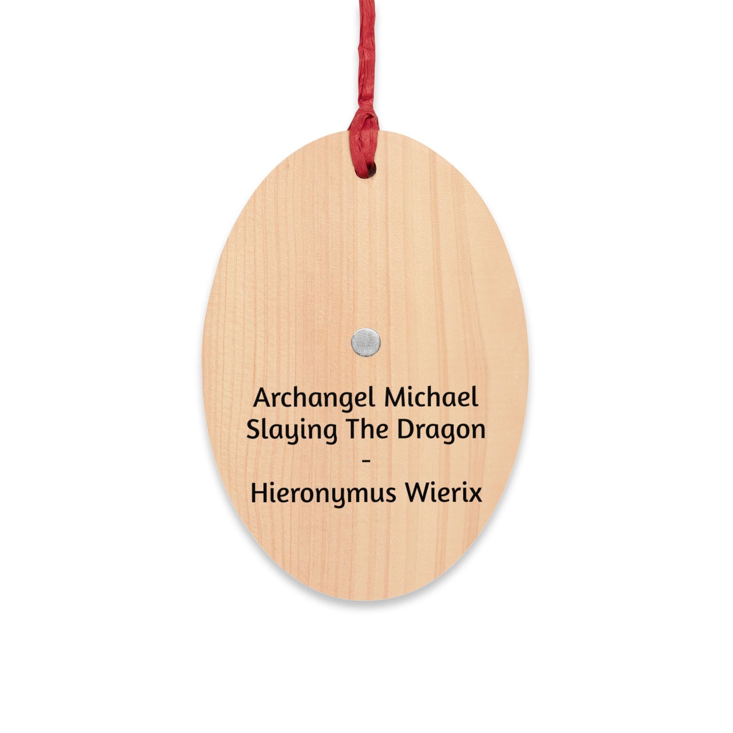 Archangel Michael Wooden Ornament