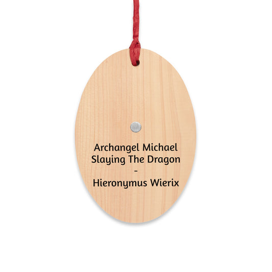 Archangel Michael Wooden Ornament
