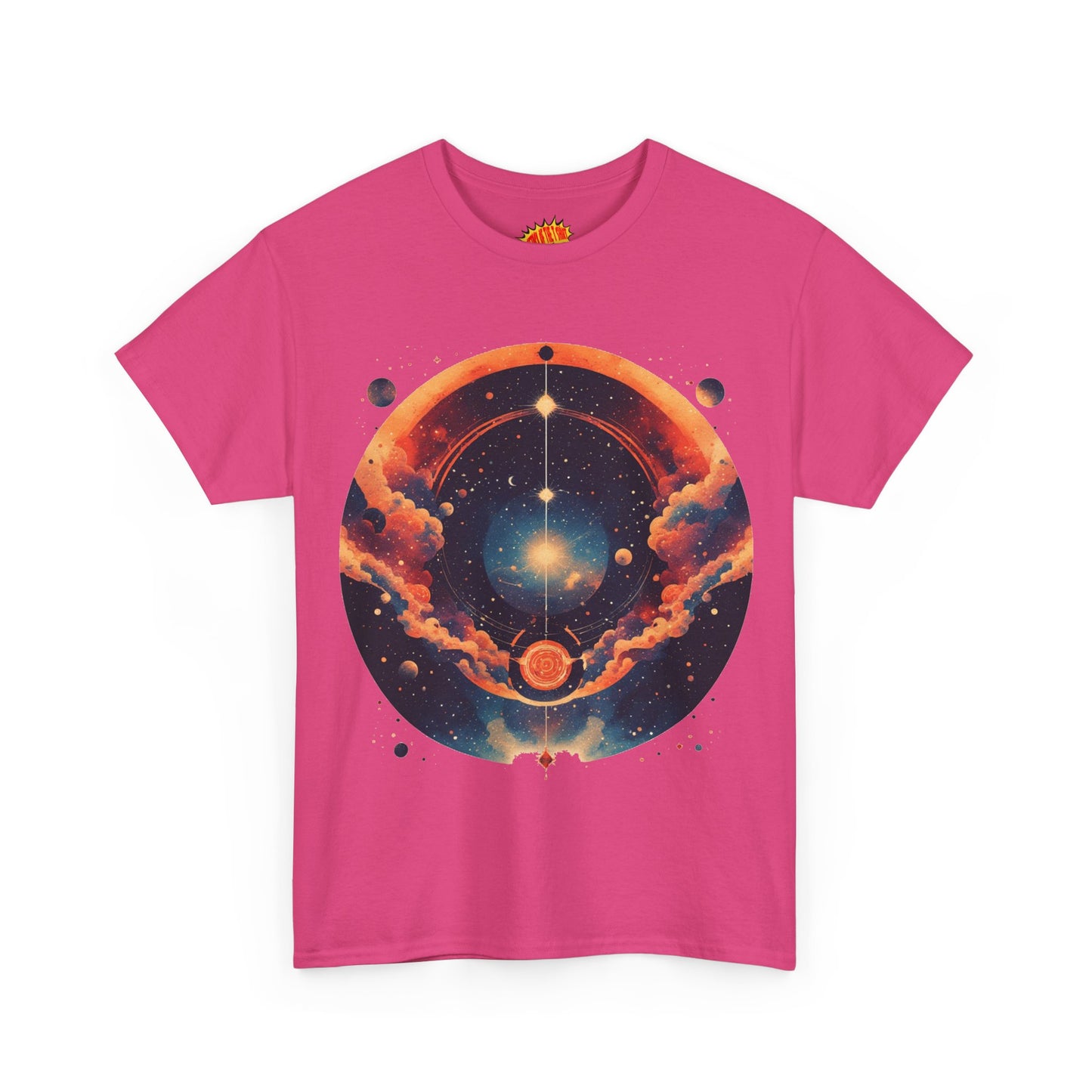 Round Galaxy Graphic Tee Shirt *Multiple Colors*