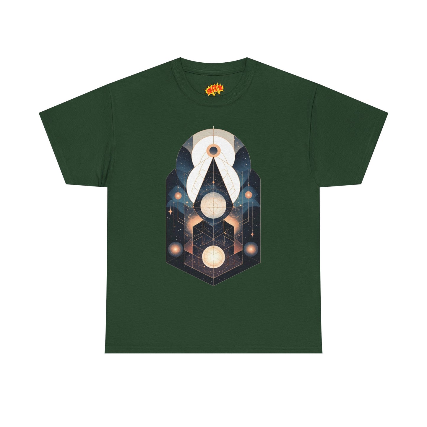 Geometric Space Art Pattern Graphic Tee Shirt *Multiple Colors*