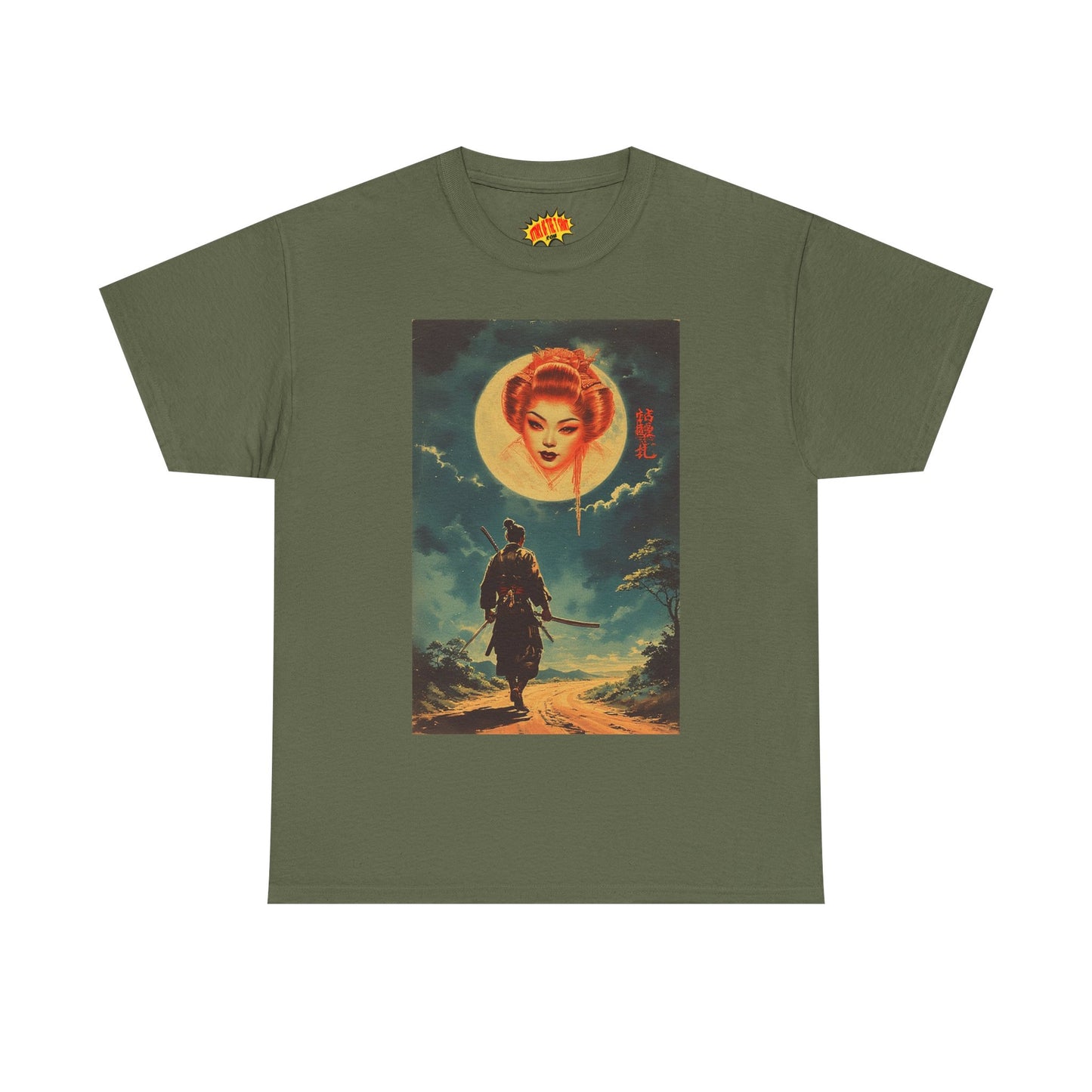Walking Samurai w/Blood Moon Woman T-Shirt *Multiple Colors*