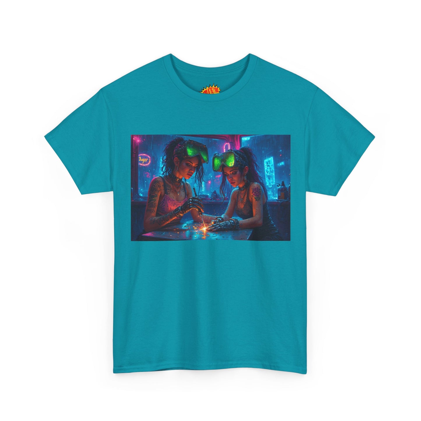 Cyberpunk Robot Fingers Manicure Scene T-Shirt *Multiple Colors*