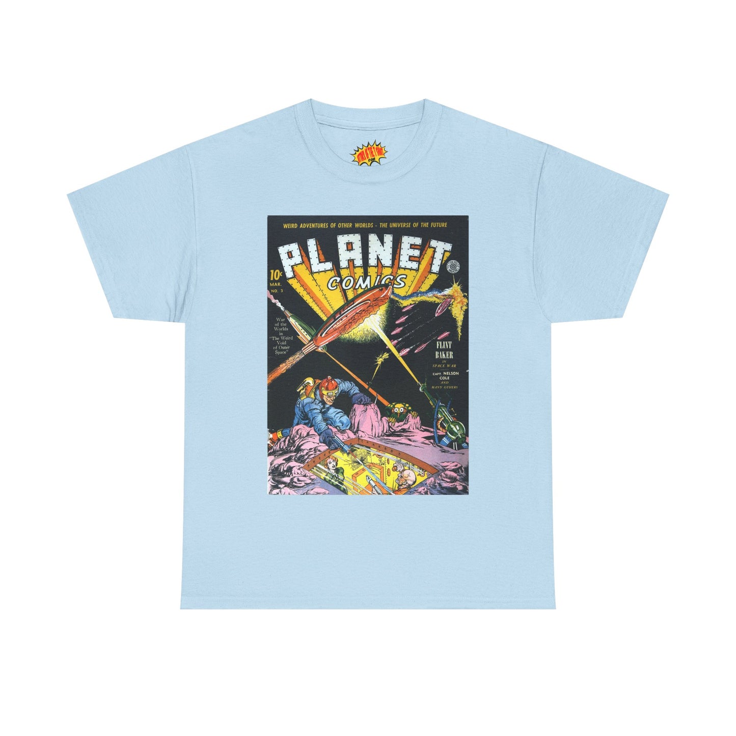 Planet Comics #3 - Heavy Cotton Tee *Light Colors*