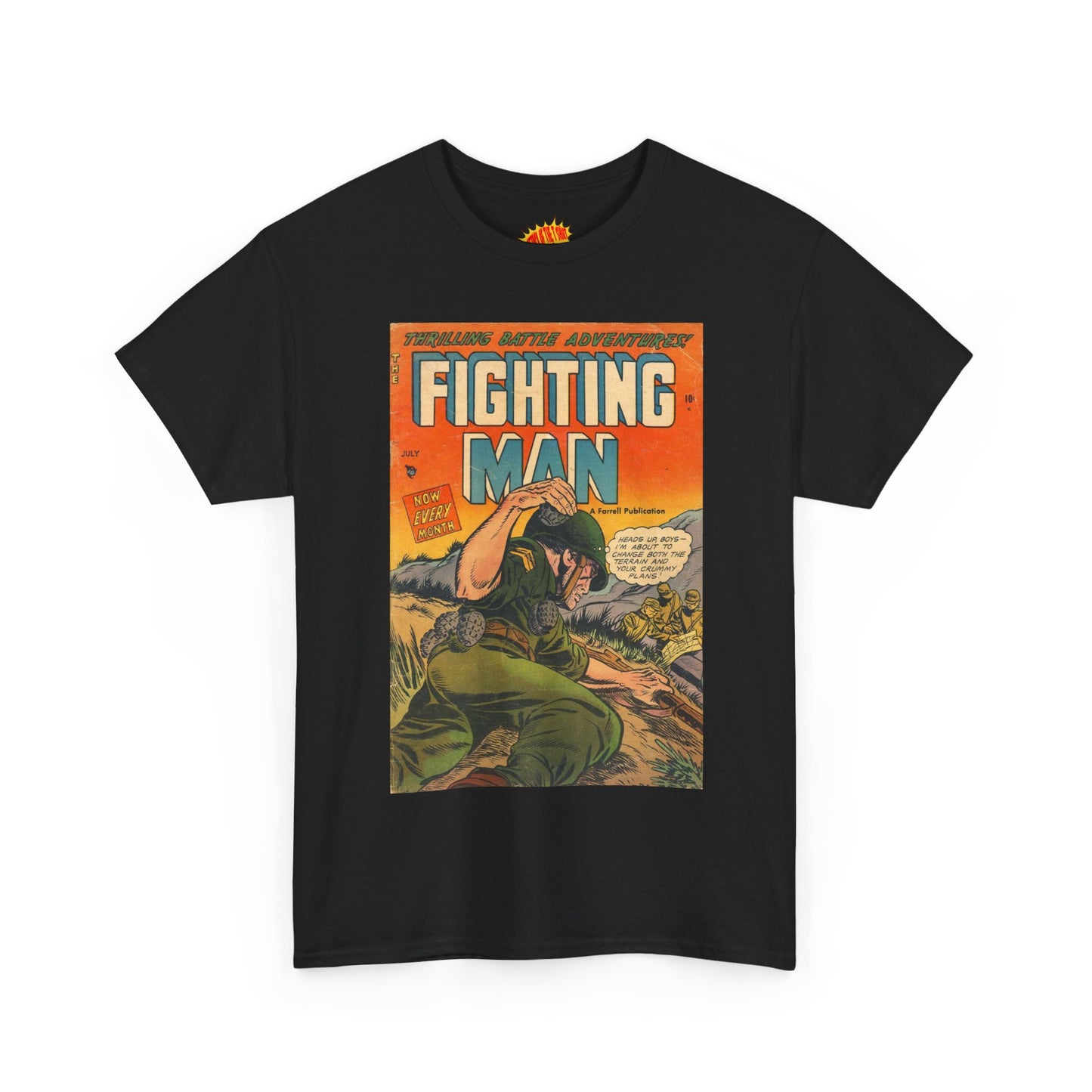 The Fighting Man July Comic Tee Shirt *Multiple Colors*