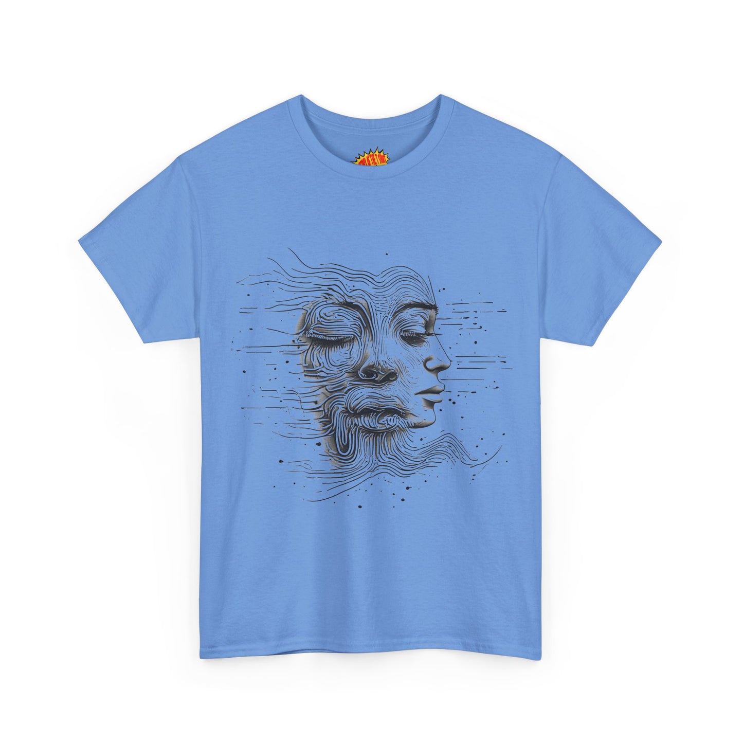 Line Drawing Graphic Art Faces Tee Shirt *Multiple Colors*