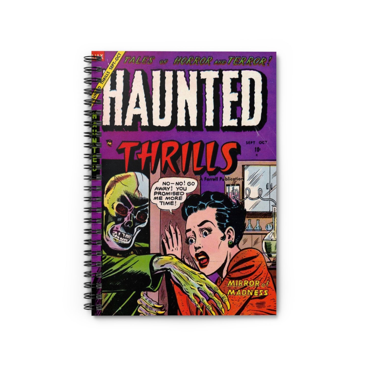 Haunted Thrills September - October Comic Cover Notebook