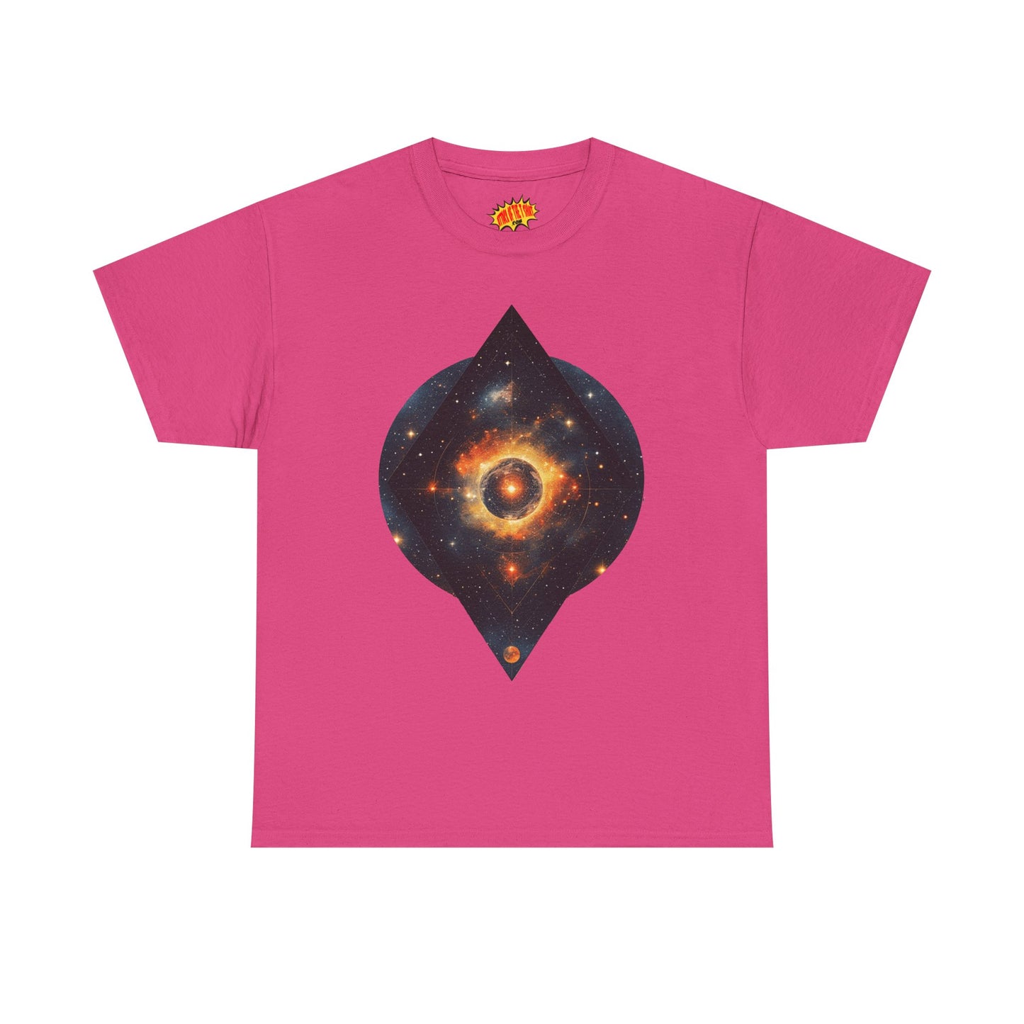 Rounded Diamond Shape Nebula Graphic Space Art Tee Shirt *Multiple Colors*