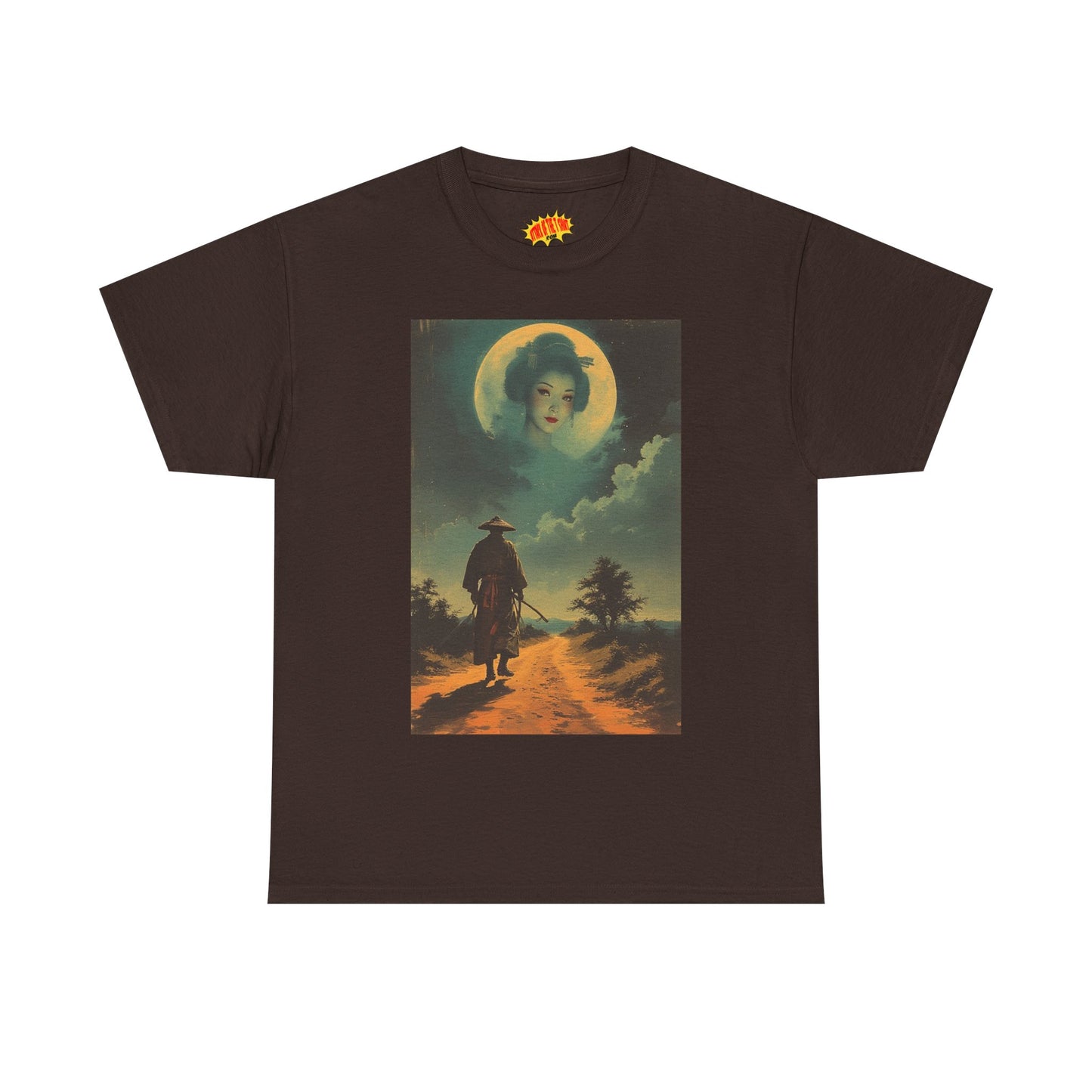 Walking Samurai w/Full Moon Woman T-Shirt *Multiple Colors*