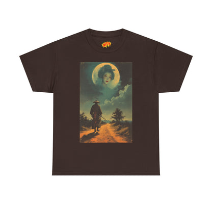Walking Samurai w/Full Moon Woman T-Shirt