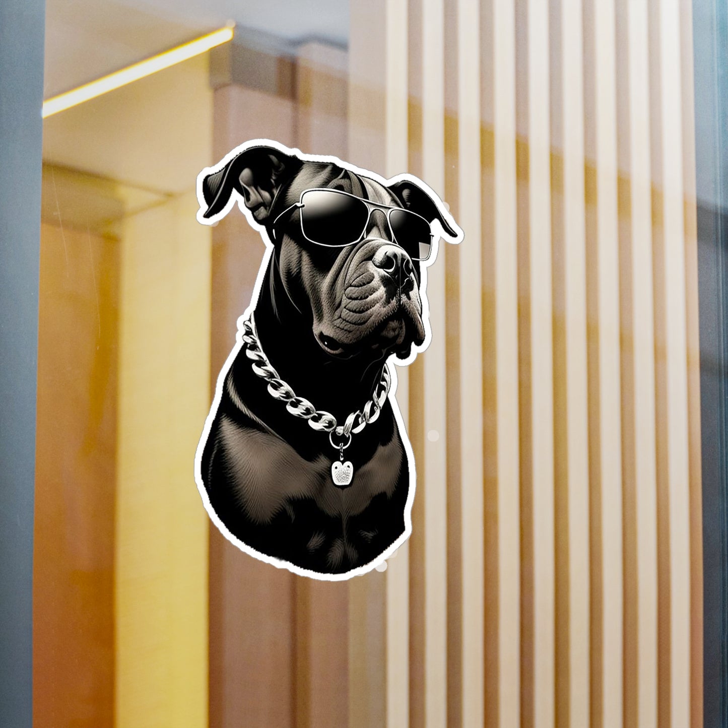 Dog with Sunglasses Durable Vinyl Decal Sticker