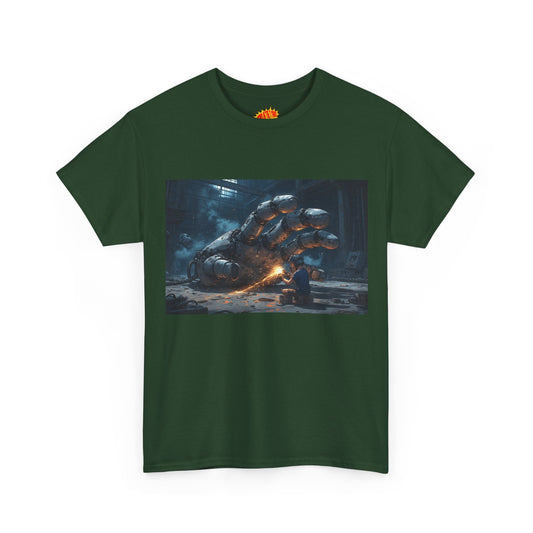 Anime Robot Workshop Scene w/Welder T-Shirt *Multiple Colors*