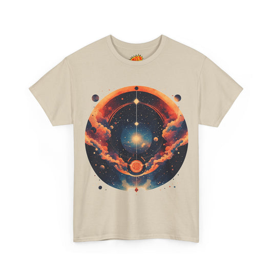 Cosmic Sunrise Space Graphic T-Shirt