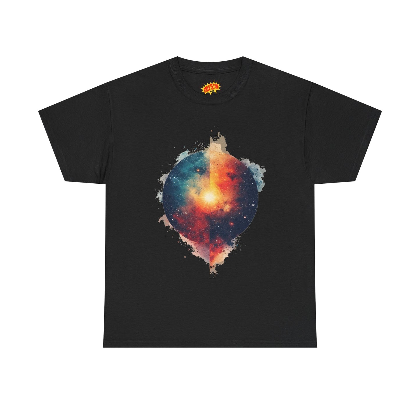 Round Galaxy w/Nebula Graphic Art Tee Shirt *Multiple Colors*