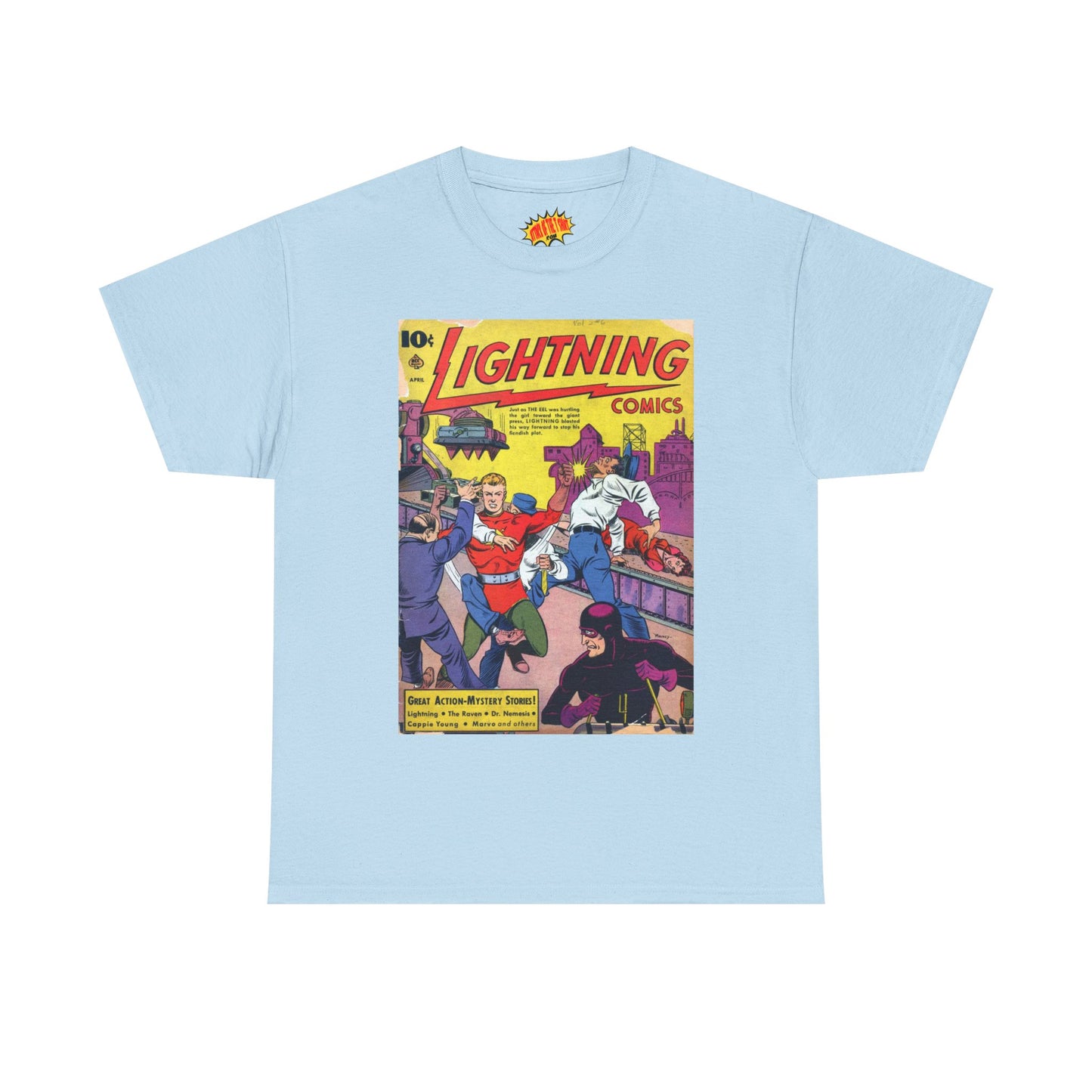 Lightning Comics April Comic Tee Shirt *Multiple Colors*