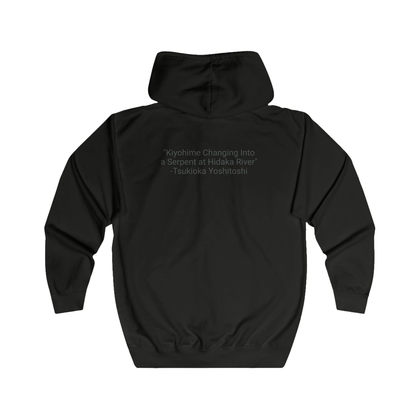 Kiyohime - 36 Ghosts Deluxe Full Zip Hoodie, Tsukioka Yoshitoshi. Many Colors and Sizes