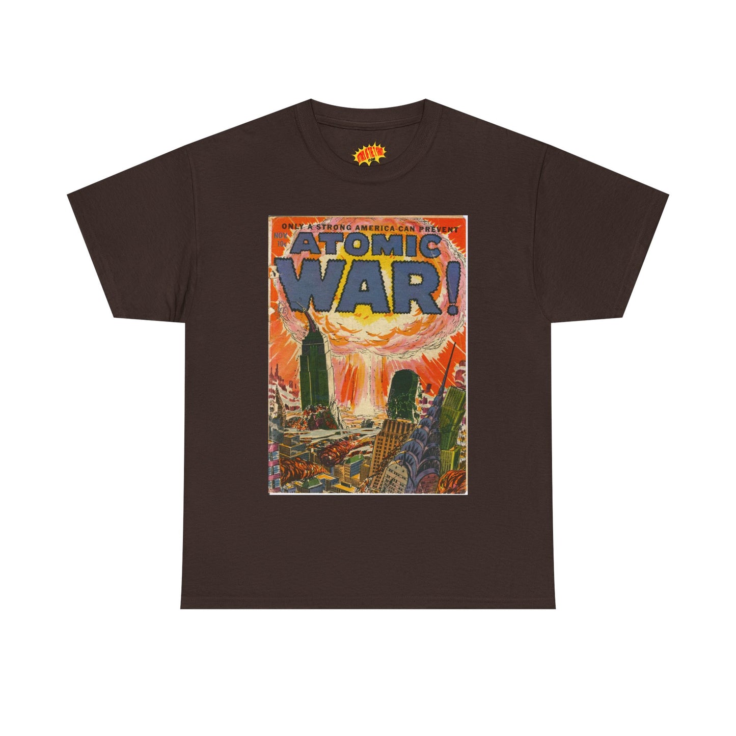 Atomic War Nov. Comic Tee Shirt *Multiple Colors*