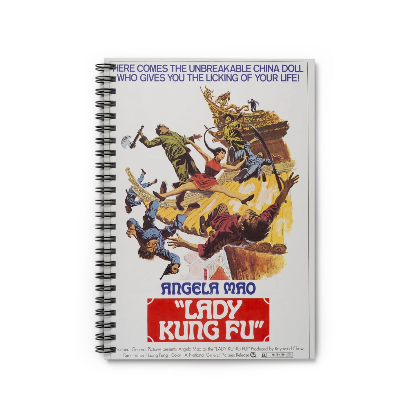 Lady Kung-Fu - Vintage Movie Poster Notebook