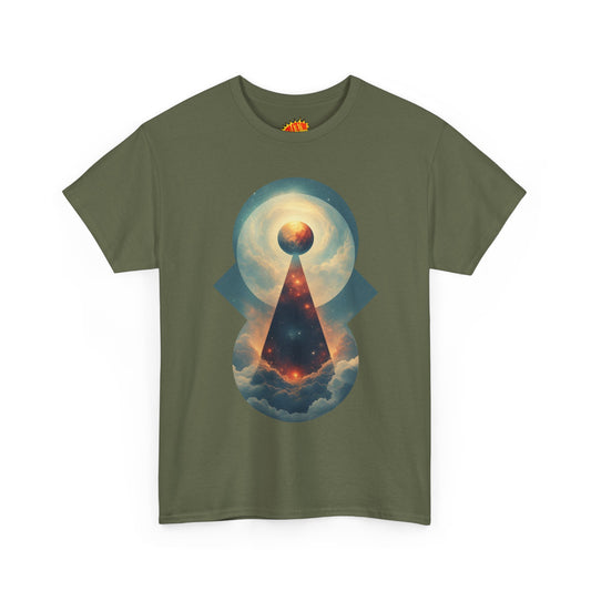 Geometric Galaxy Graphic Space Art Tee Shirt *Multiple Colors*
