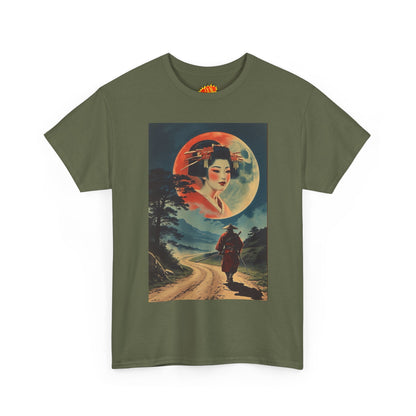 Walking Samurai w/Full Moon Woman T-Shirt