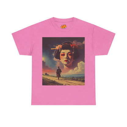 Travelling Samurai w/Sky Geisha Woman T-Shirt