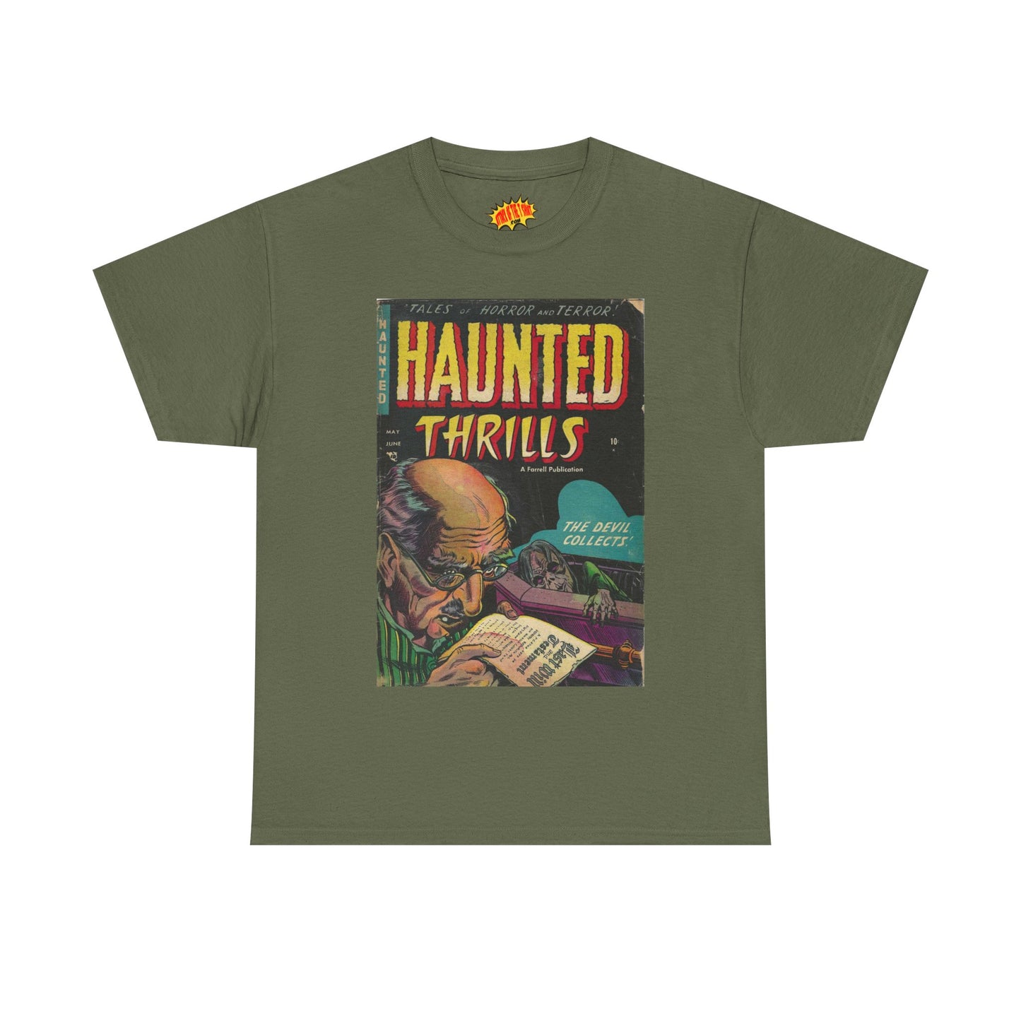 Haunted Thrills May - June Comic Tee Shirt *Multiple Colors*