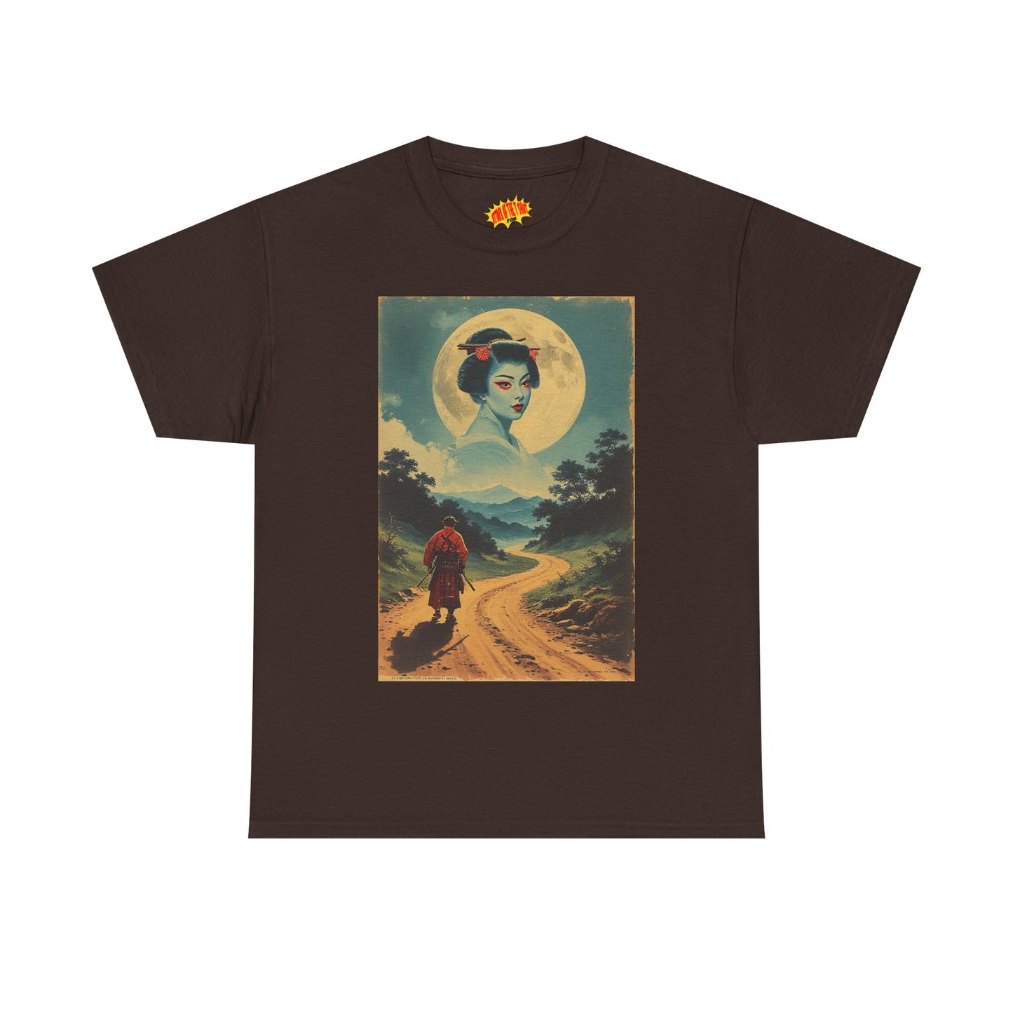 Walking Samurai w/Cloud Moon Woman T-Shirt *Multiple Colors*