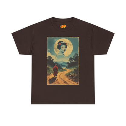 Walking Samurai w/Cloud Moon Woman T-Shirt