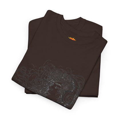 Line Drawing Portrait Graphic Musical Art Tee Shirt