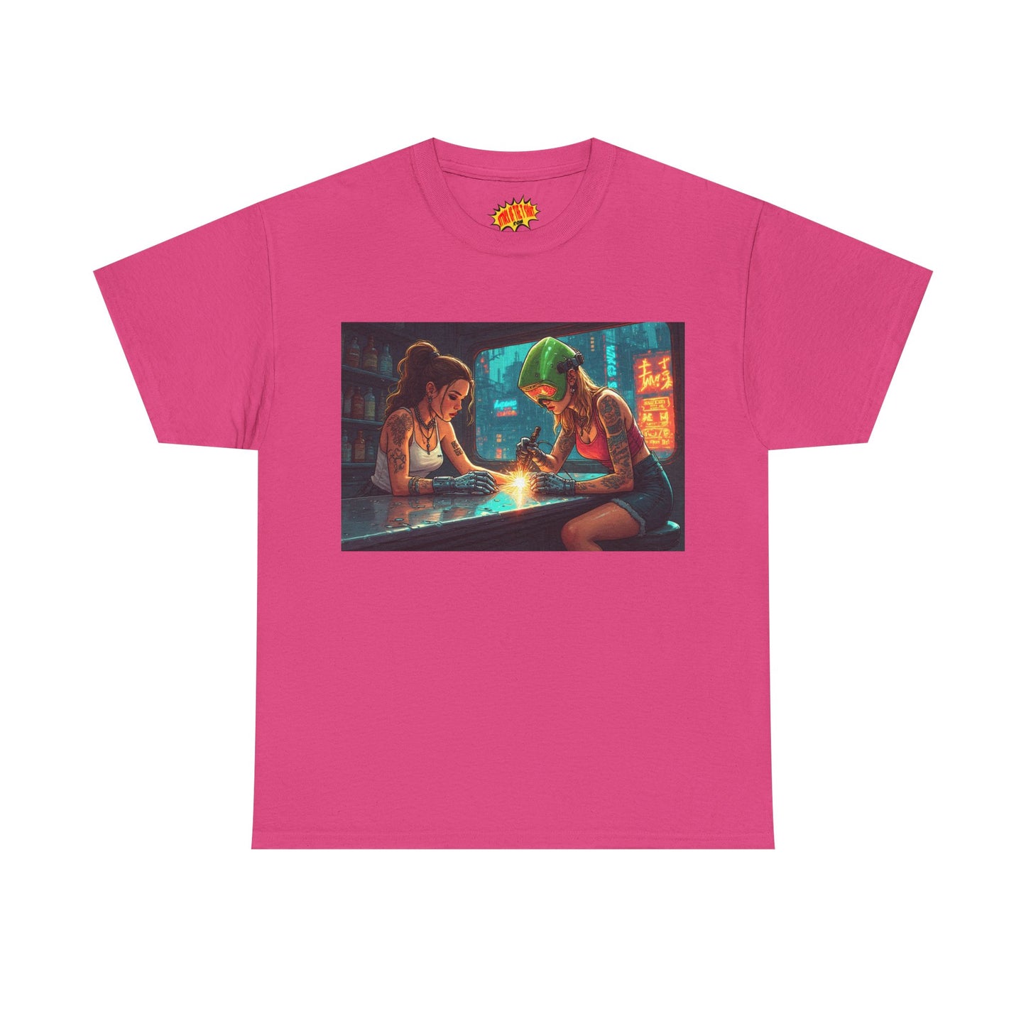 Cyberpunk Robot Hand Repair Scene T-Shirt *Multiple Colors*