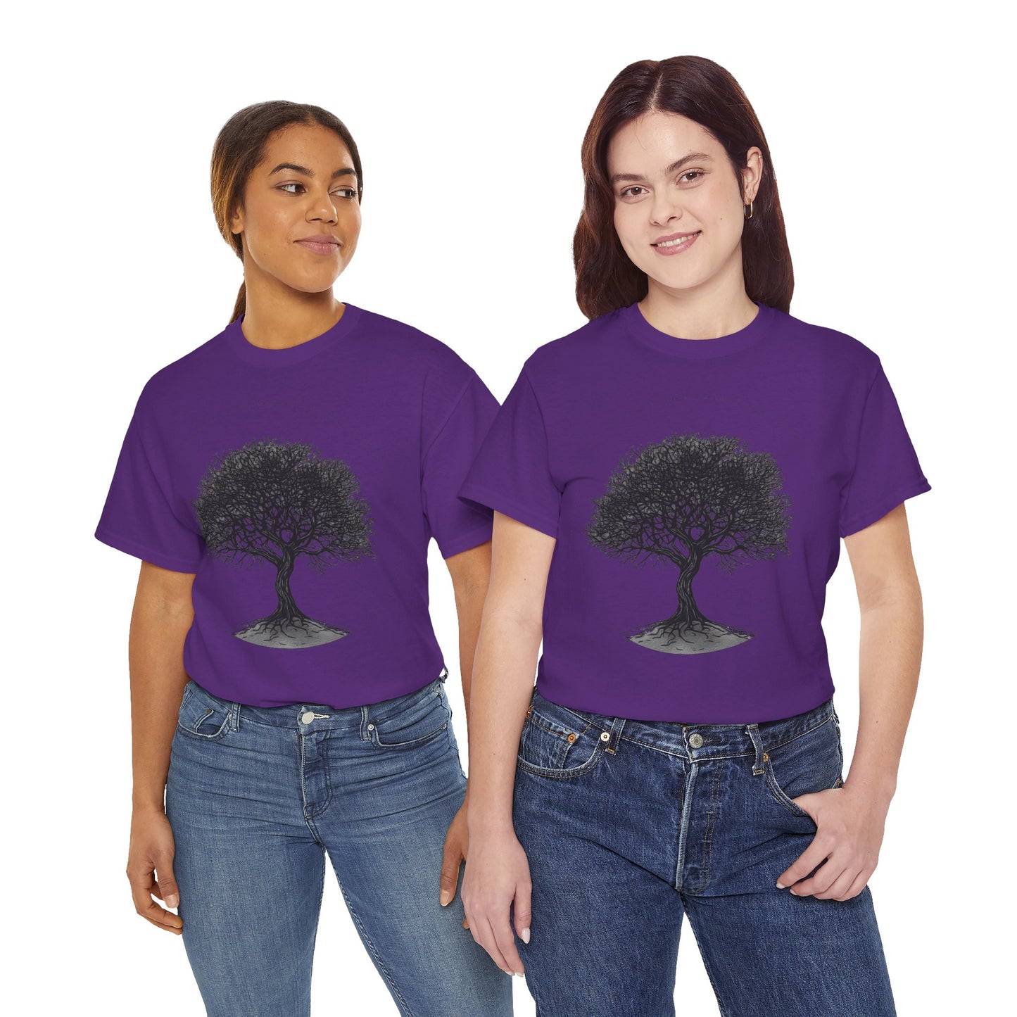 Circle Tree Sketch Drawing Graphic Art Tee Shirt *Multiple Colors*