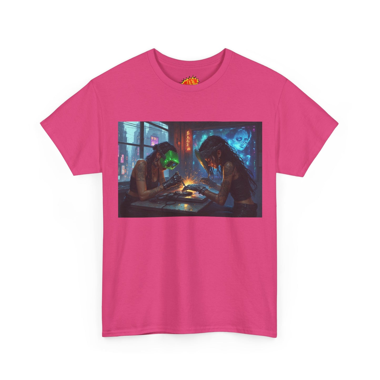 Cyberpunk Robot Nail Salon T-Shirt *Multiple Colors*
