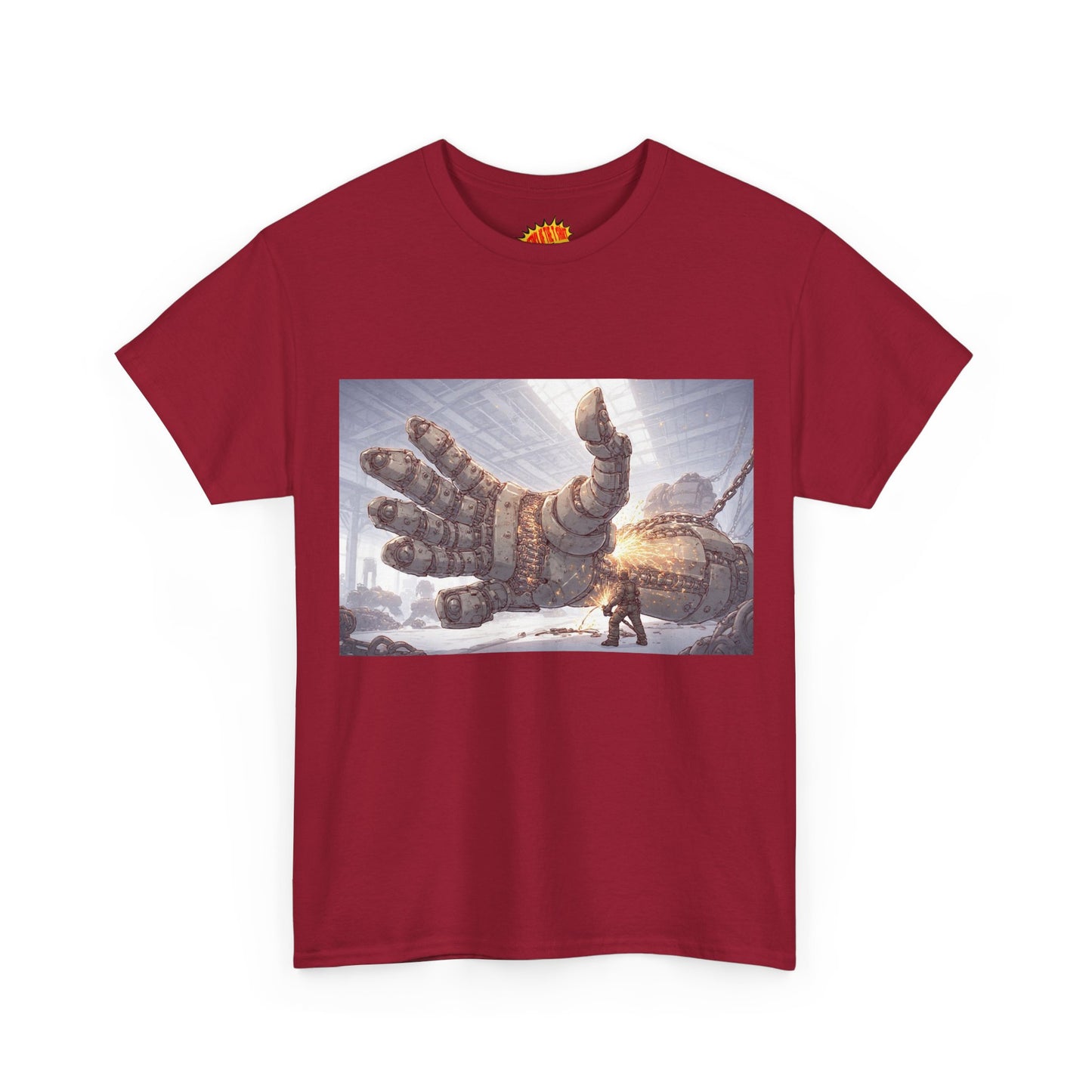 Anime Factory Welder w/Mech Robot Hand T-Shirt *Multiple Colors*