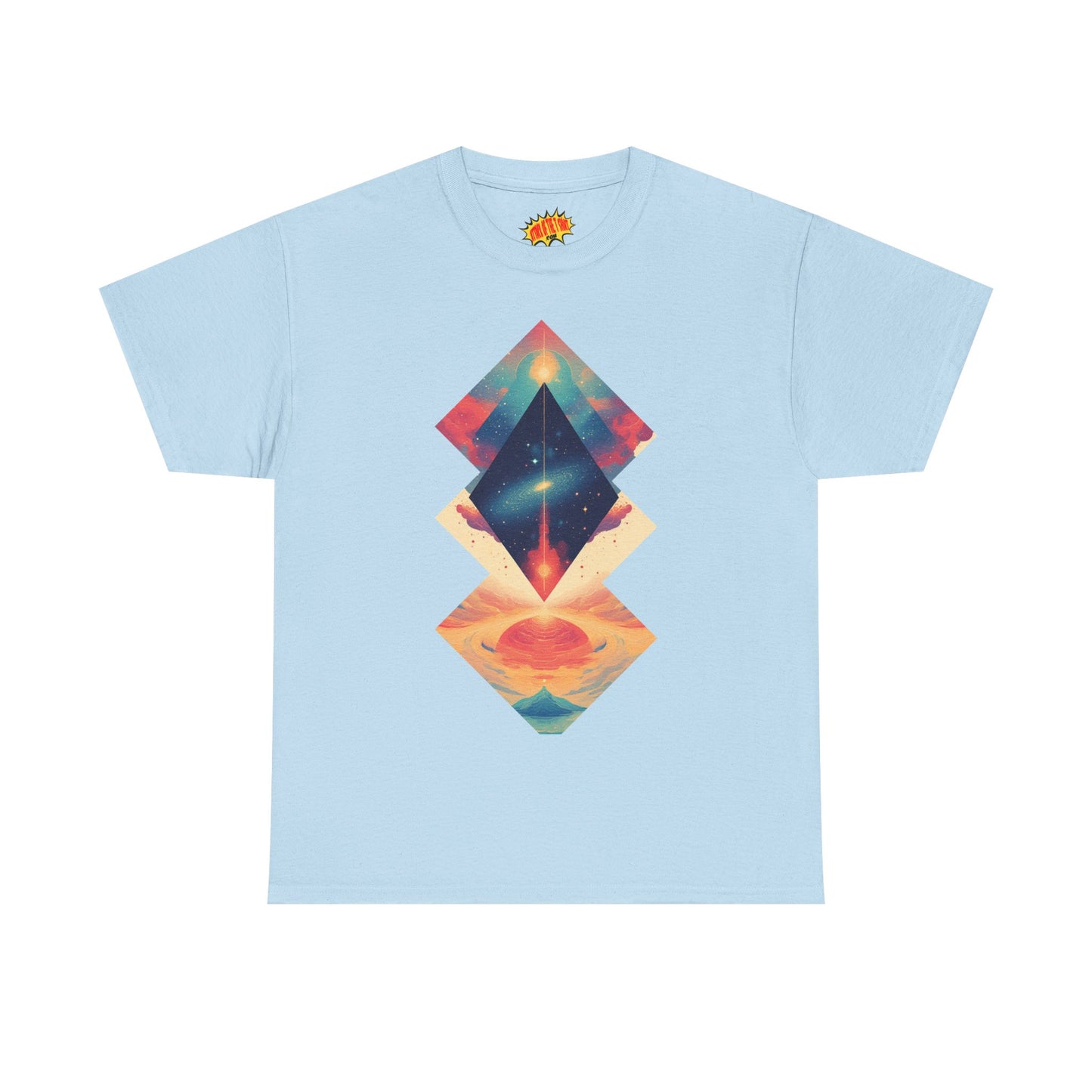 Geometric Shape Galaxy Graphic Space Art Tee Shirt *Multiple Colors*