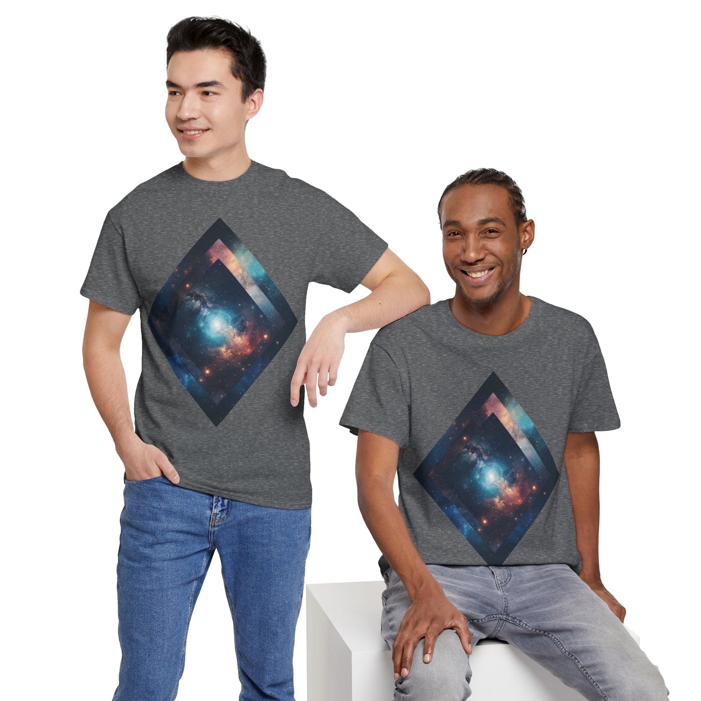Diamond Galaxy Art Graphic Tee Shirt *Multiple Colors*