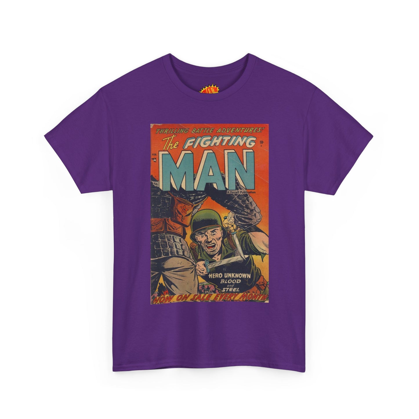 The Fighting Man February Comic Tee Shirt *Multiple Colors*