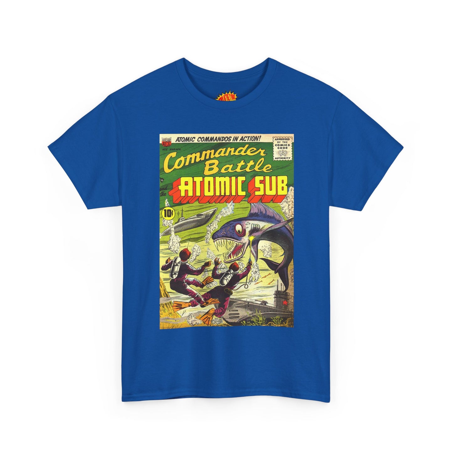 Commander Battle Atomic Sub Comic No. 5 Tee Shirt *Multiple Colors*