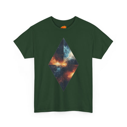 Diamond Shape Nebula Graphic Space Art Tee Shirt