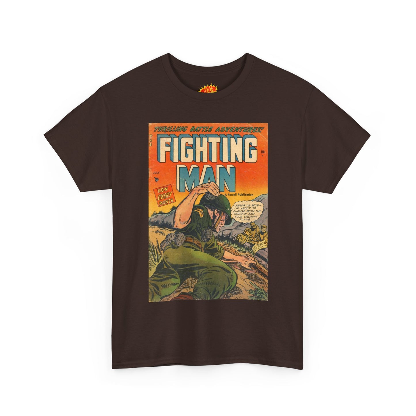 The Fighting Man July Comic Tee Shirt *Multiple Colors*