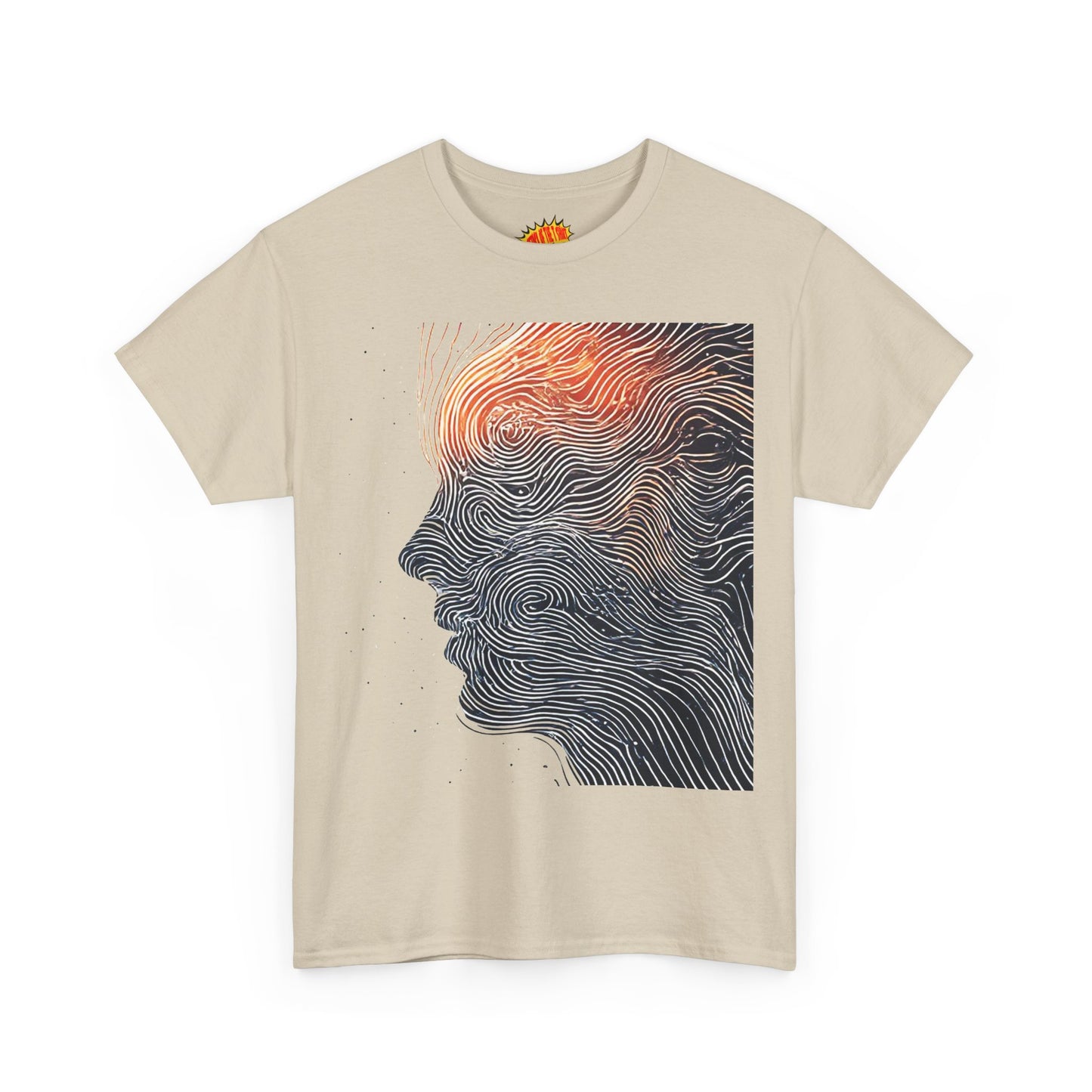 Line Drawing Face Graphic Art Tee Shirt *Multiple Colors*