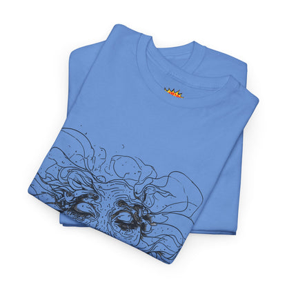 Abstract Face Line Drawing Graphic Art Tee Shirt
