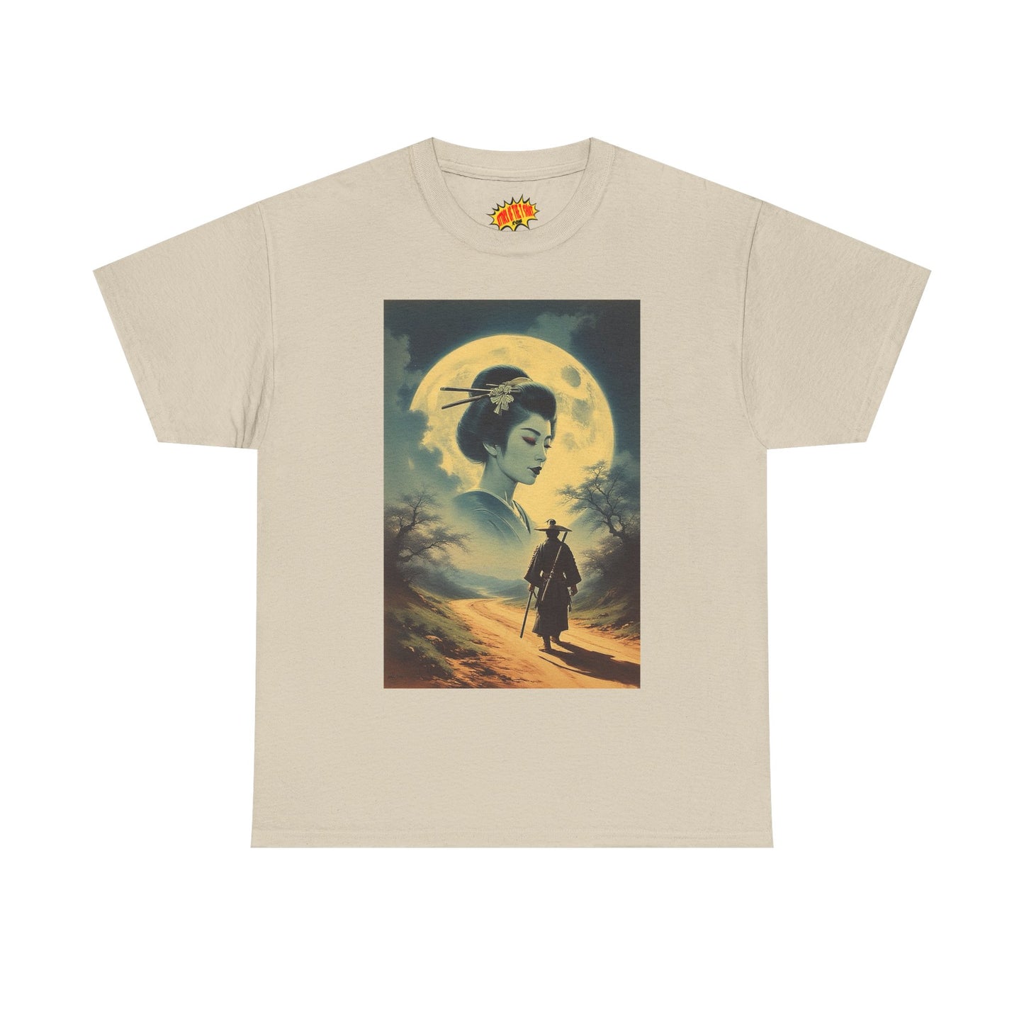Walking Samurai w/Full Moon Woman T-Shirt *Multiple Colors*