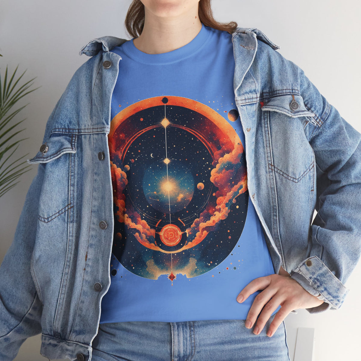 Cosmic Sunrise Space Graphic T-Shirt