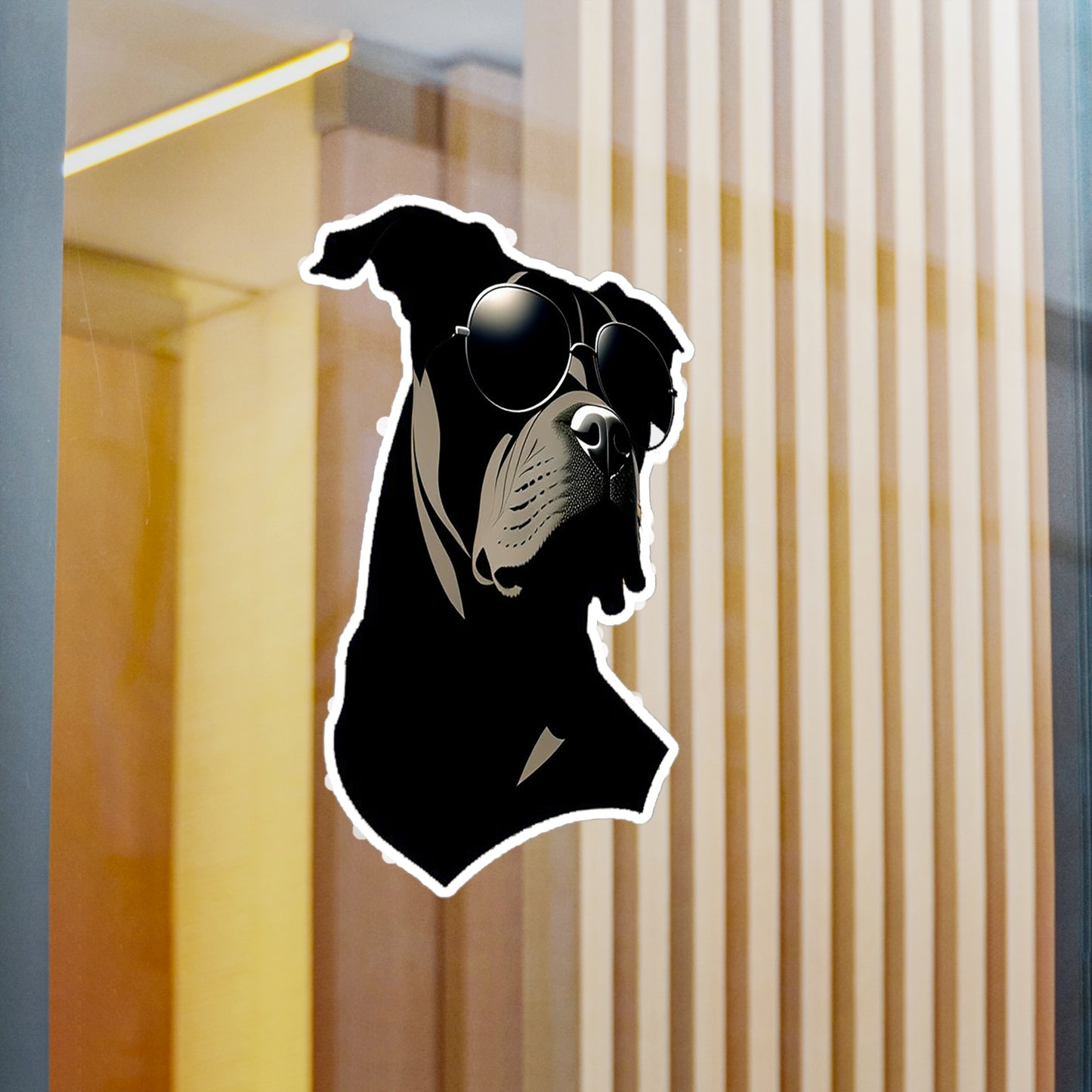 Dog with Sunglasses Durable Vinyl Decal Sticker