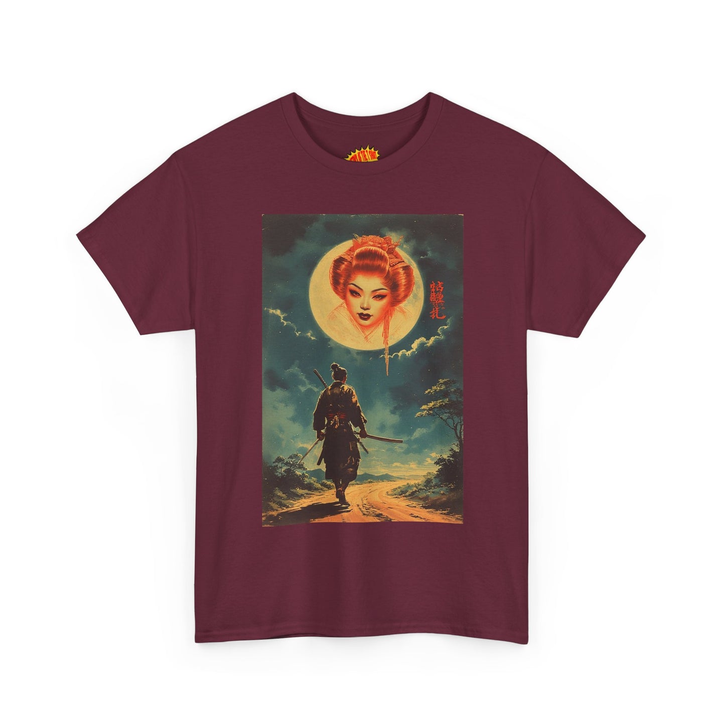 Walking Samurai w/Blood Moon Woman T-Shirt *Multiple Colors*